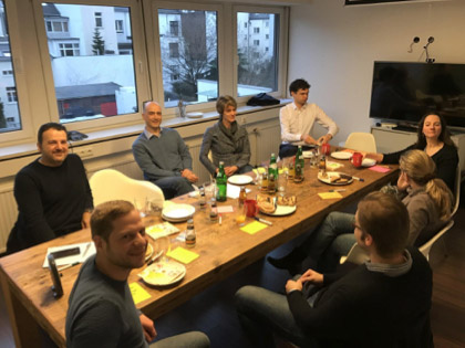 Gruppe von Teilnehmern des ersten Lean Coffee in Bonn Gruppe von Teilnehmern des ersten Lean Coffee in Bonn