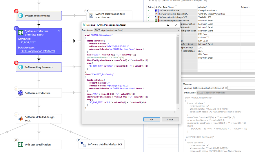 Data-access-mapping-dialog