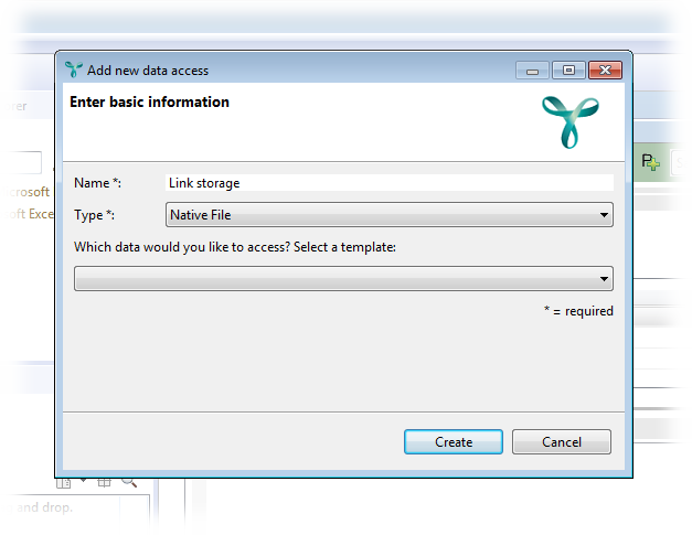 Creating a link storage