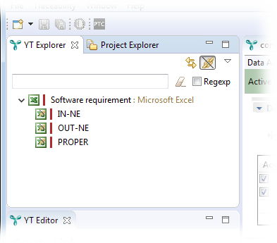 YT Explorer showing artifacts