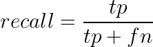 definition of recall formula