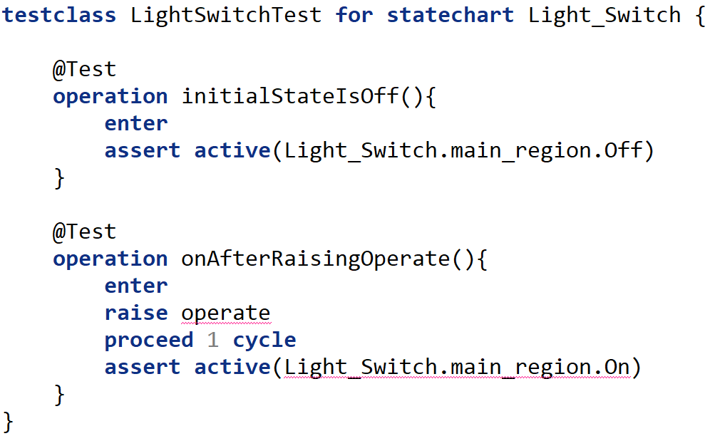 Testing state change when operate event is raised Testing state change when operate event is raised