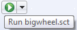 Start the simulation of your statechart model by clicking the "run" symbol Start the simulation of your statechart model by clicking the "run" symbol
