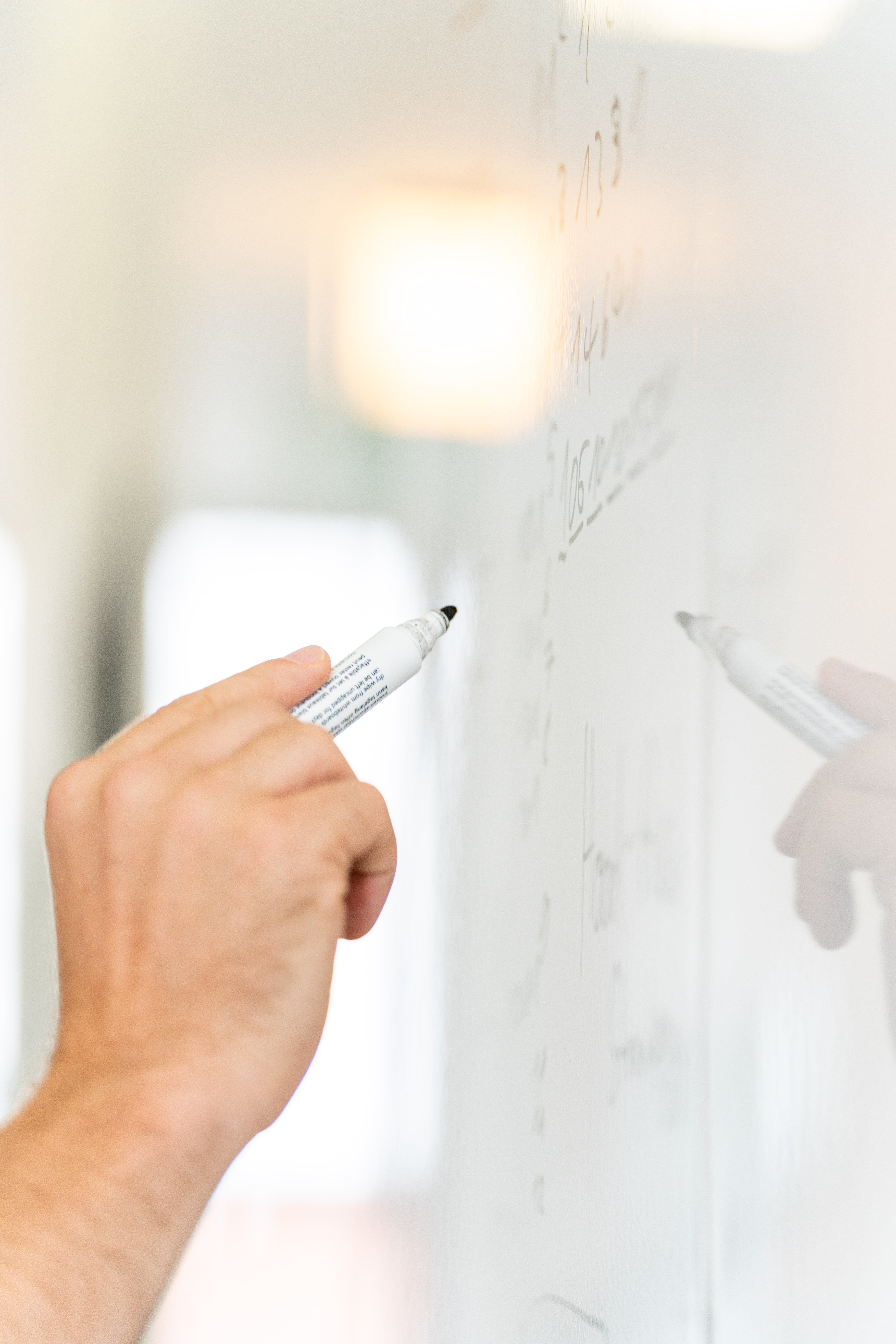 Stift auf Whiteboard